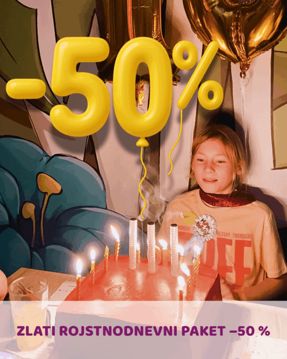 Velikonočna akcija: izkoristite kar 50 % popust na zlati rojstnodnevni paket