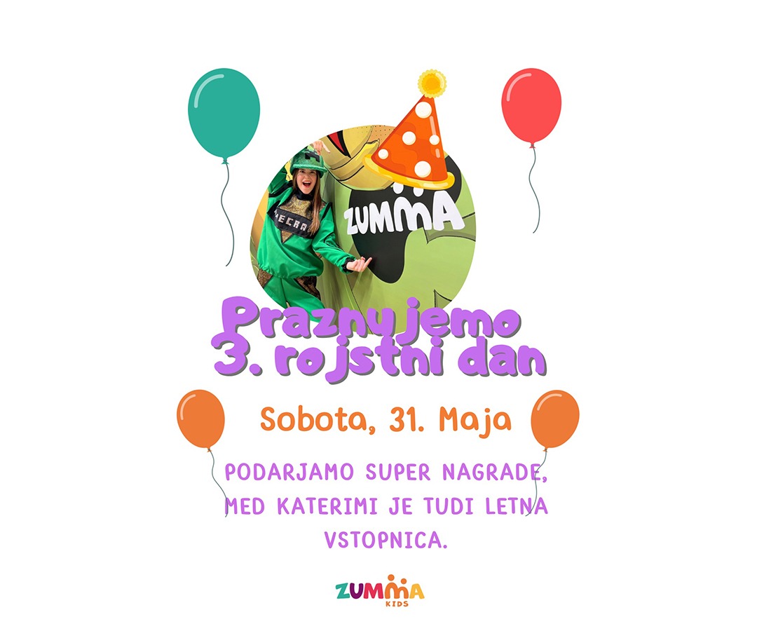 Zumma Kids praznuje 3. rojstni dan!