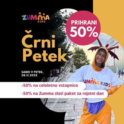 črni petek 2025 igralnica zumma kids